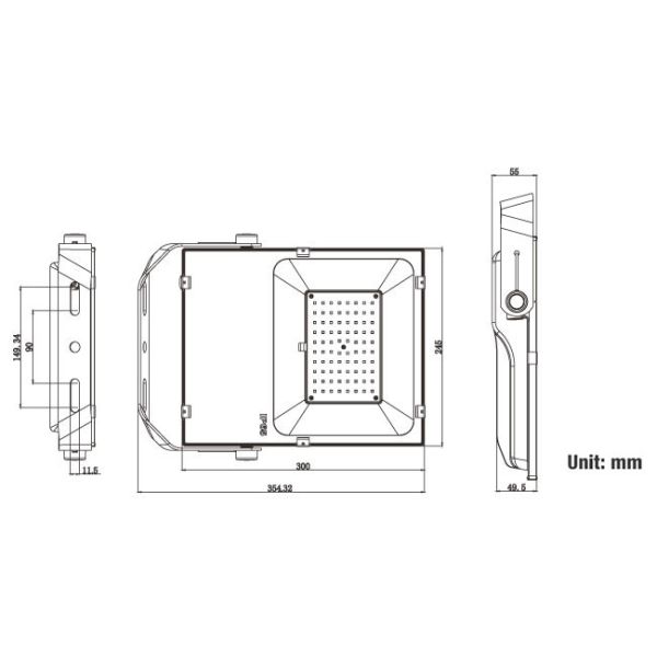Weatherproof 70 Watt Outdoor LED Flood Lights 4500K For Warehouses