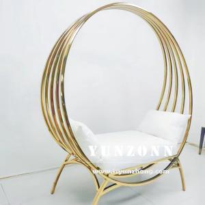 Classic Wedding Couple Sofa Set Round Wedding Throne Birdcage Chair