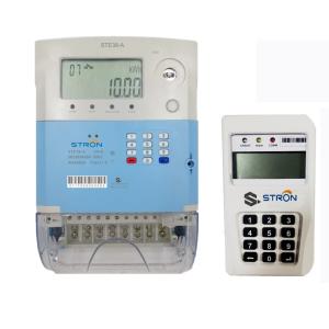 Quality STE38-G GPRS Stron STS Standard Prepaid Three Phase Four Wire Electricity Meter for sale