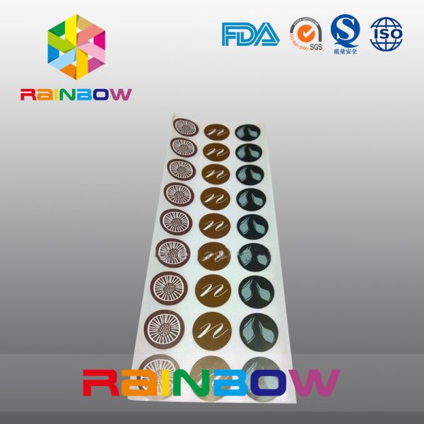 Buy Custom Round Paper Shrink Sleeve Packaging , Adhesive Sticker Labels For Activated Nuts at wholesale prices