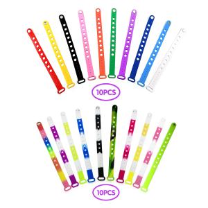 Silicone Processing Design Adjustable Charms Wristband Bracelets for Events