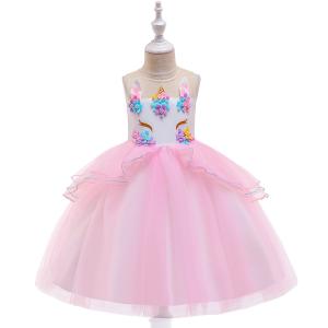 1.5M 59in Children'S Dress Up Costumes Unicorn Tutu Dress For 3 Years Girls