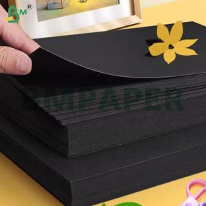 Smooth Black Paper 28lb 32lb 8 1 / 2 x 11 inch Jet Black Paper