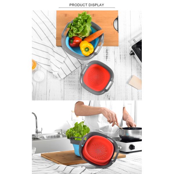 Tasteless Silicone Kitchenware Silicone Washing Basket