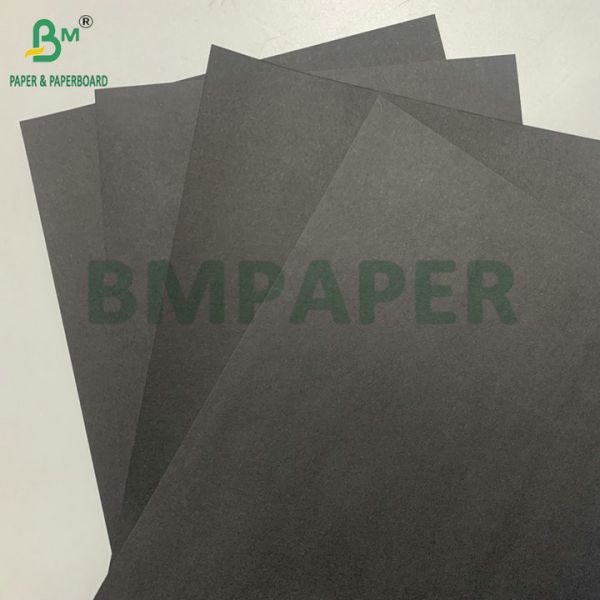  Good Strengh Heavyweight 350gsm 400gsm Black Cardboard For Gift Box