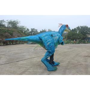 Adults Workers Realistic Raptor Costume Sunproof Colorized Lifelike Blue Color