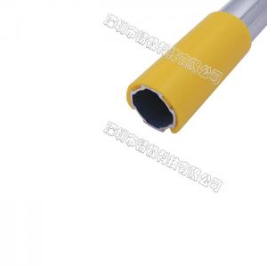 Quality P-2000-C Aluminium Alloy Tube Glass Card Slot Pane Acrylic Board PVC In Yellow for sale