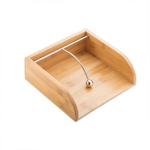 CE / EU Certified Bamboo Tissue Storage Holder for Natural Eco-friendly Napkin