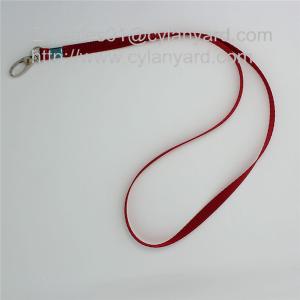 Quality Cheap blank nylon neckstrap with metal sheet crimp for sale