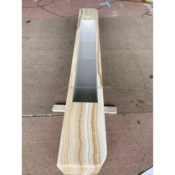 Elegant Living Room Furniture Natural Marble TV Table Stand Set with White Wooden Veins