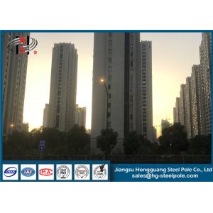 China Longlife Steel Singe / Double Arm Street Lighting Pole For High Way Lighting on sale