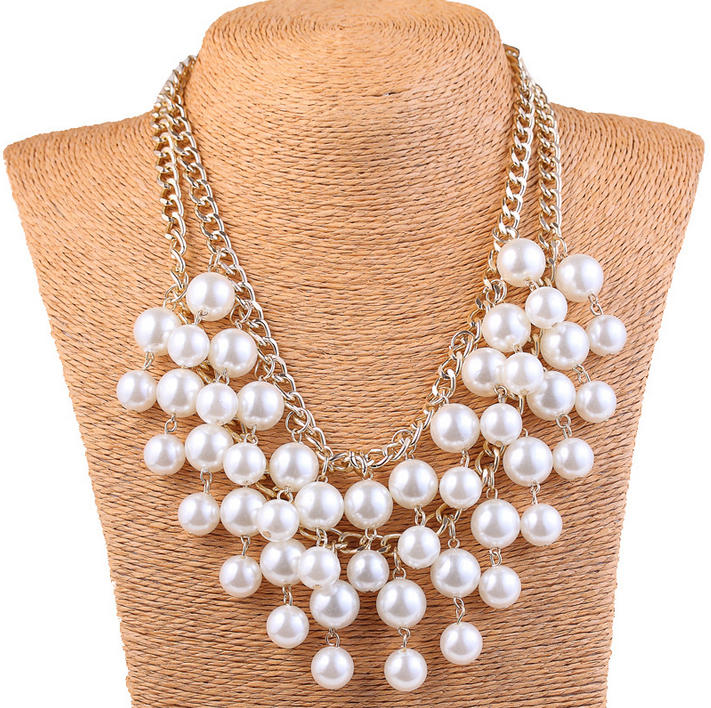 The European and American fashion new sautoir Temperament joker imitation pearl necklace