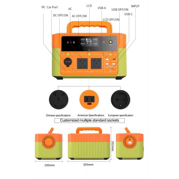 Practical 710.4WH Emergency Backup Station , Explosionproof Outdoor Portable Power