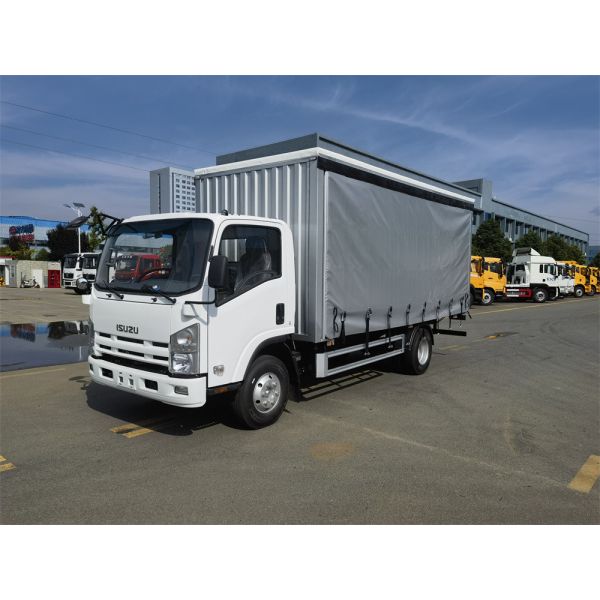 GVW 3500kg Japanese Isuzu Tarpaulin Truck KV100 115hp Light Cargo Box Van Truck