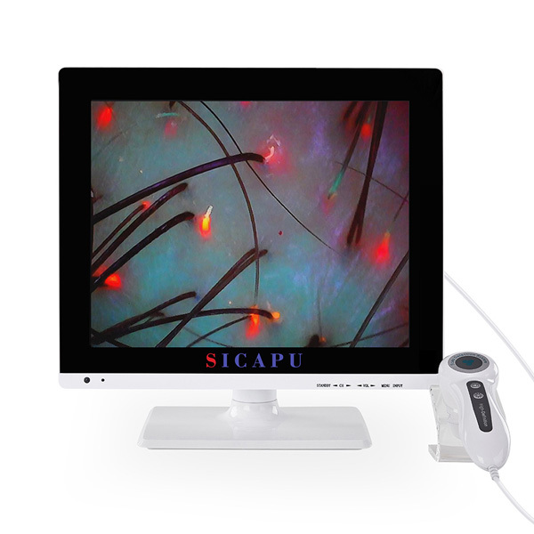 15 Inch HD Three Spectrum Hair Analyzer Machine Home Salon Hair Health Analyzer