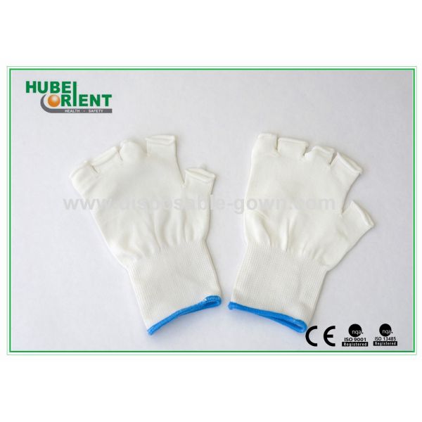 100% Soft Nylon Disposable Half Gloves For Women Anti Vibration