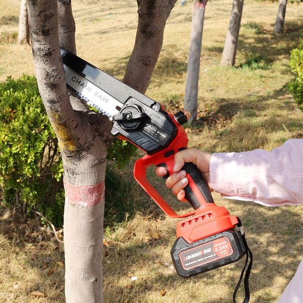 24V Rechargeable MINI Electric Wood Cutting Lithium Chainsaw Bracket Adjustable
