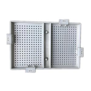 Perforated PVDF Aluminum Veneer Panel , Building Facade Design Aluminum