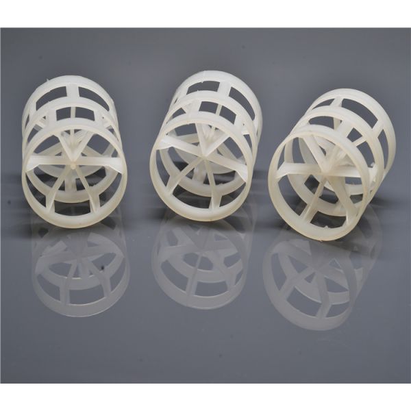 PP Pall Rings Hollow Polyethylene Balls , Small Hollow Plastic Balls Random Tower Packing