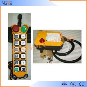 Yellow 11 Programmable Double Step Pushbutton Wireless Hoist Remote Control