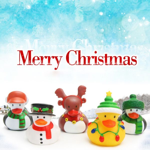 Baby Plastic PVC Vinyl Christmas Bath Duck Floating Cute Christmas Gifts