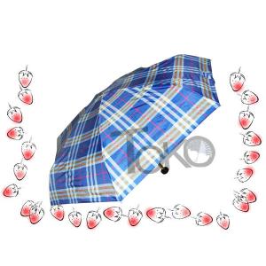 China Travel Size Sturdy Compact Umbrella Nylon Fabric 5 Section Aluminum Shaft on sale