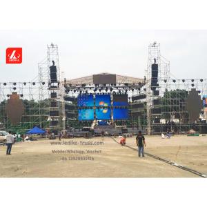 Argon Arc Welding Steel Ring Lock Layer Truss , Concert Scaffold Truss With Roof