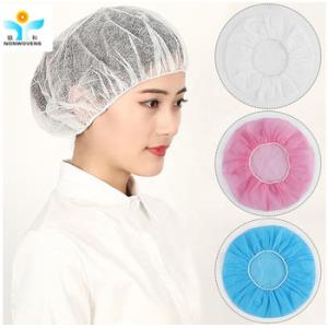 Quality Breathable Disposable Hair Net Cap in White Single Elastic Design for sale