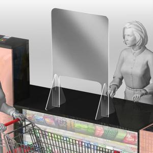 ANXIN Customized cashier sneeze guard protective 8mm,10mm GPPS Polystyrene