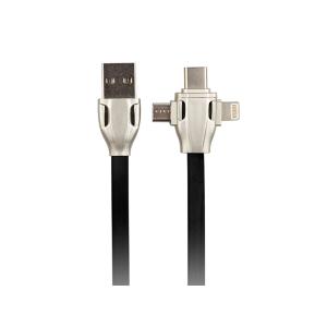 Fast Charging and Data Transferring Flat Cable 3 Portable to USB Cord