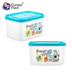 Cartoon pattern Plastic food containers with lids preservation box