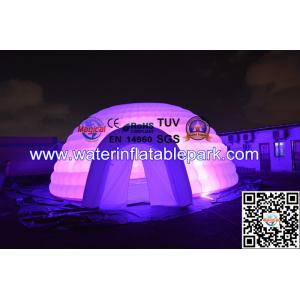 Quality Waterproof LED Inflatable Igloo Tent , Lighting Inflatable Bar Tent for sale