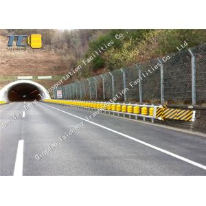 Multifunctional Highway Roller Barrier , Anti Impact Steel Traffic Barriers