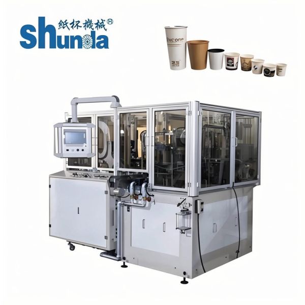 Buy PE / PLA Coated Eco Friendly Tea Cup Paper Cutting Machine at wholesale prices