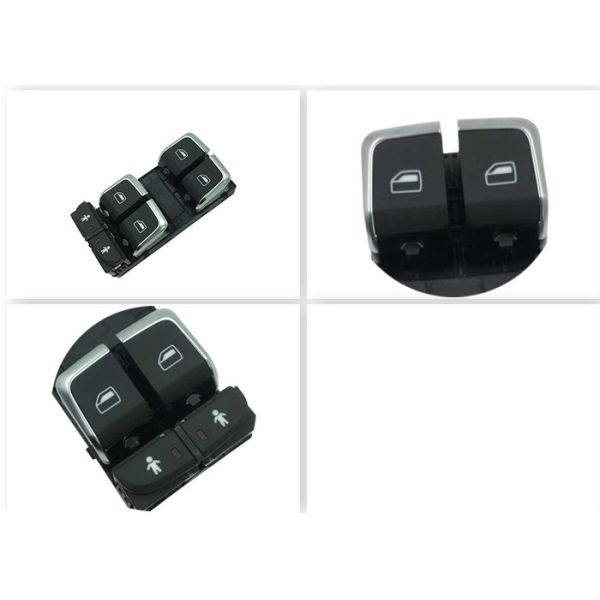 Chrome Driver Side Window Switch Quattro Glass Lift Master Electric Switch Button