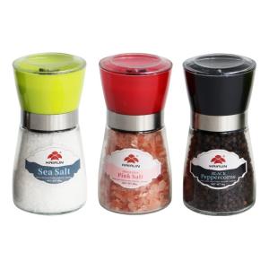 Refillable Glass Salt Pepper Grinders, Adjustable Salt Pepper Grinders Variety