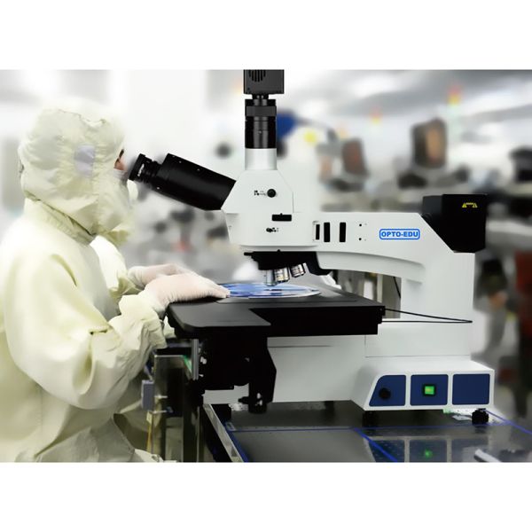 OPTO EDU A13.0915 Trinocular Metallurgical Microscope Semi-APO Motorized Nosepiece