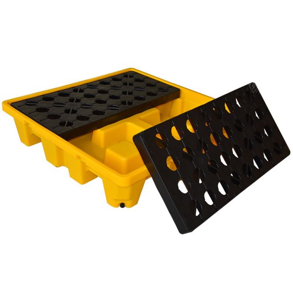 Buy 100 Virgin HDPE Plastic Spill Pallets 1300*1300mm IBC Bunded Pallet at wholesale prices