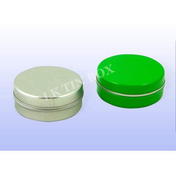 FDA Metal Round Tin Box packaging For Cream Mint / Candy Chewinggum Pack