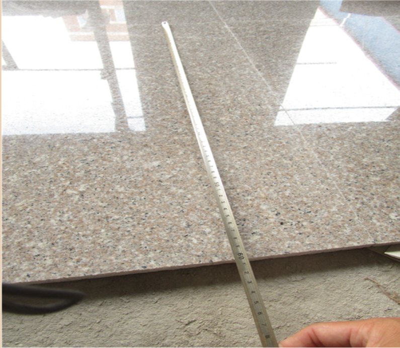 image.png Thick Granite Stone Tiles Pink Color Polished / Honed Hard Surface