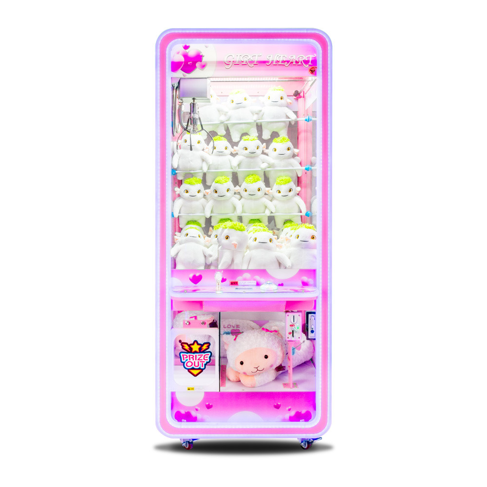 Quality Gift Heart Claw Toy Crane Machine For Indoor Amusement High Performance for sale