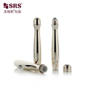 Quality SRS8447-15ML Cosmetic Refresh Liquid Transparent PETG Roll On Bottle With Steel Ball Skincare Products for sale