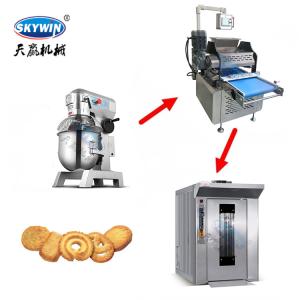 Multi - Function Automatic Cookie Production Line Mini Tray Type Wire Cut