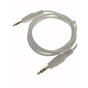 White PVC External 3.5MM Aluminum Alloy Shell Male To Male Audio Cable More