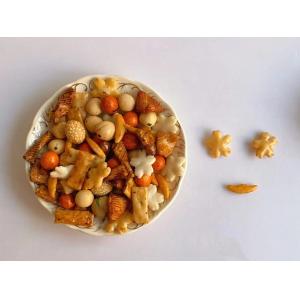 High Temperature Baking Rice Cracker Snacks Mixed Peanut Custom Service