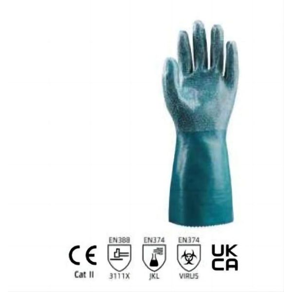 10 XL Nitrile Chemical Resistant Gloves For Chemical Handling Oil Processing Logistics
