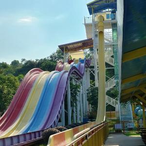 Quality Fever Level Fiber Glass Slides Fiberglass Water + Water Parks Toboggan for sale