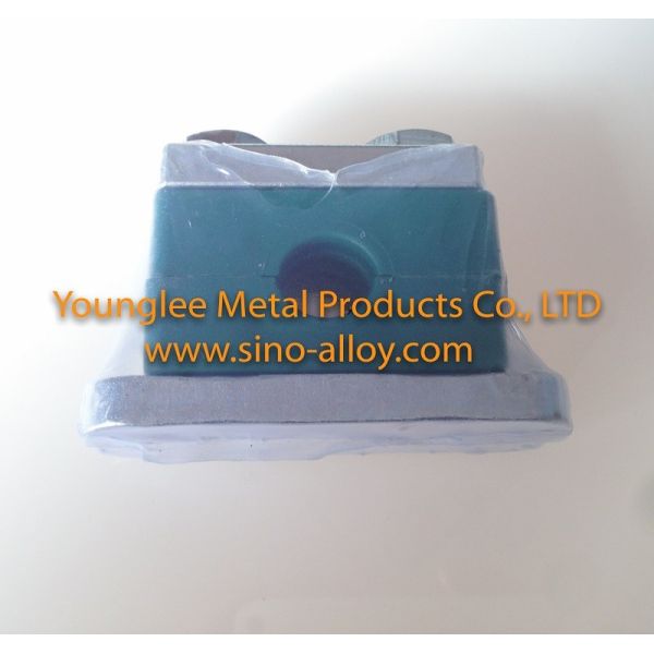 Hydraulic heavy duty pipe clamps with PP pipe clamp body, galvanized steel