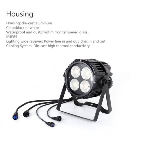 200Watt DJ Stage Lights 4 Eyes Cob 120 LED Par Lamp Energy Saving