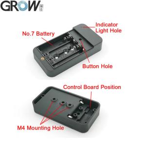 GROW Black Plastic Battery Case Enclosure Easy Installation For Door Access